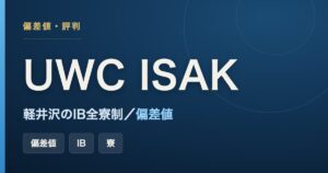UWC ISAK JAPAN（軽井沢）の偏差値・IB・全寮制をまとめた記事のアイキャッチ画像